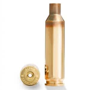 8mm Creedmoor cartridge and brass casing
