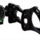Black archery bow sight with bubble level