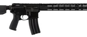 Semi-automatic rifle on white background