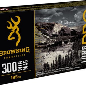 Browning 300 Win Mag ammunition box, long range.