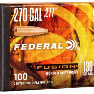 Federal Fusion .270 caliber rifle ammunition box