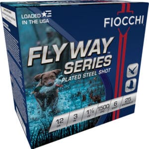 Fiocchi Flyway Series Plated Steel Shot ammunition box