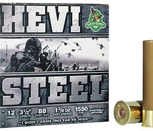 Hevi Steel shotgun shells box and cartridges