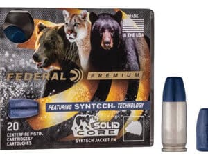Federal Premium ammo with Syntech technology and bullets.