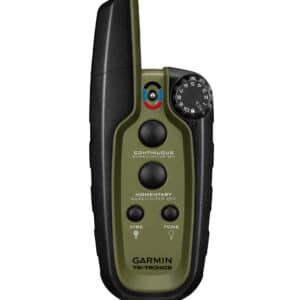 Green Garmin dog training remote control