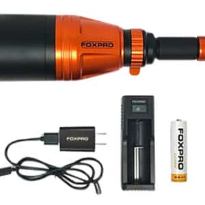 FoxPro flashlight with charger and battery