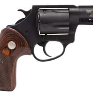 Charter Arms revolver with wooden handle.