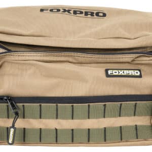 Foxpro tactical bag with zippers and compartments.
