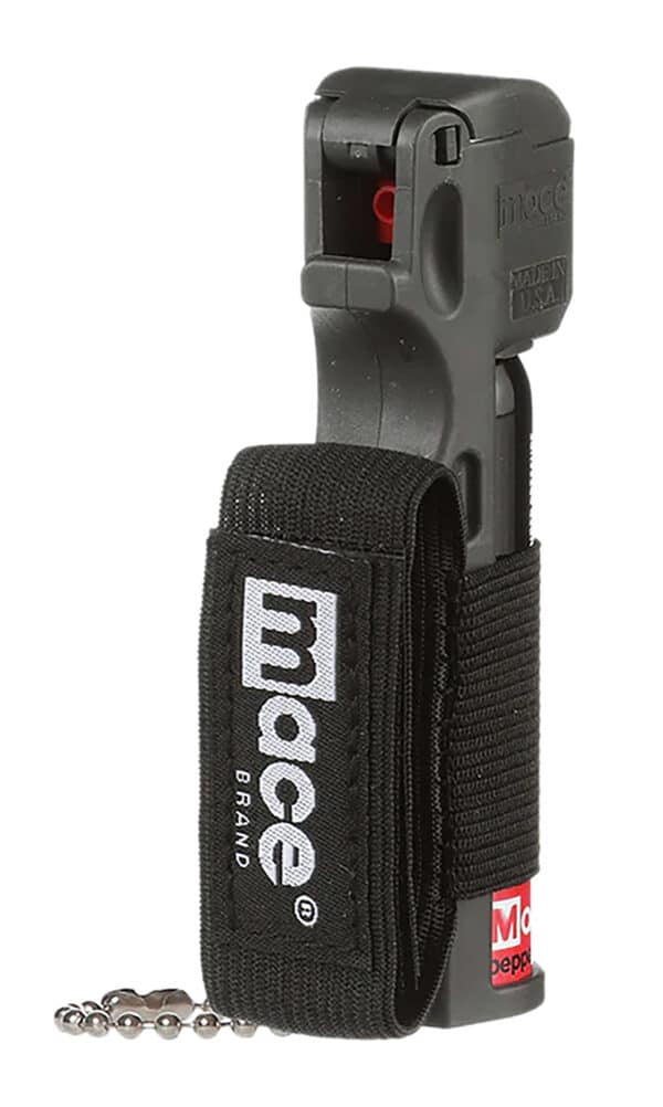 Mace pepper spray with keychain case.