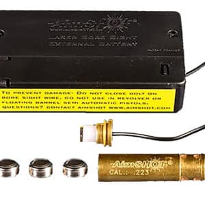 Laser bore sight kit with components.