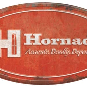 Hornady logo with bullets, Accurate. Deadly. Dependable.