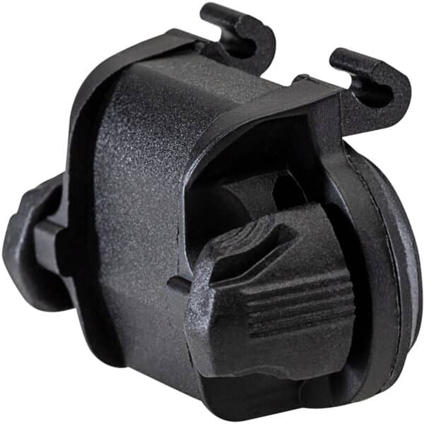 Black automotive connector plug close-up