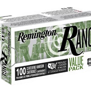 Remington Range 9mm Luger ammunition box.