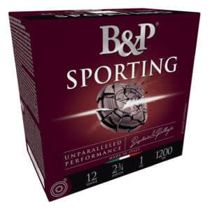 B&P Sporting shotgun shell box