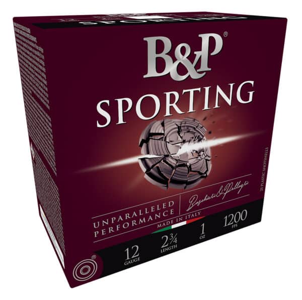 B&P Sporting shotgun shell box