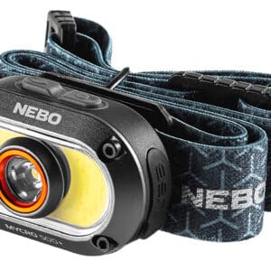 NEBO headlamp with adjustable strap.