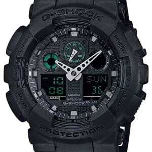 Black G-Shock watch with digital display