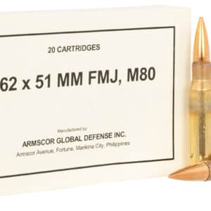 7.62x51mm ammunition box and bullets