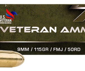 Veteran Ammo 9mm bullets packaging