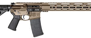 Military-style semi-automatic rifle on white background.