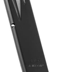 Black handgun magazine for Taurus firearm.