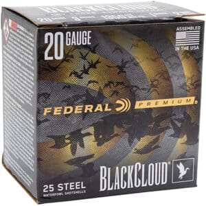 Federal Premium Black Cloud 20 Gauge Shotshell Box
