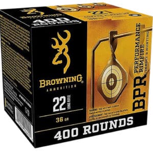 Browning .22 ammo, 400 rounds, target shooting.