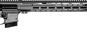 Semi-automatic rifle with rail system and stock