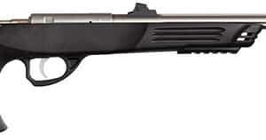 Black and silver semi-automatic air pistol