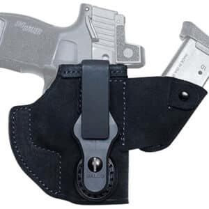 Gun with holster and magazine holder