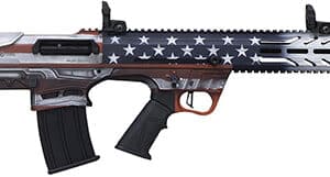 American flag-themed semi-automatic rifle design