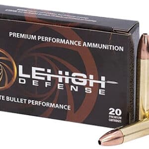Lehigh Defense premium ammunition box with bullets