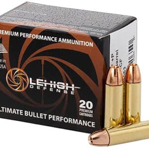 Box of Lehigh Defense ammunition