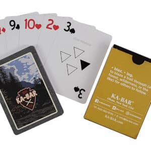 KA-BAR playing cards with nature design