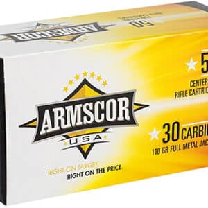 .30 Carbine ammunition box, Armscor brand, 50 cartridges