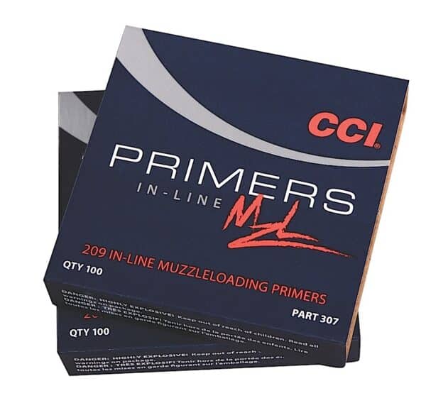 CCI 209 inline muzzleloading primers packaging