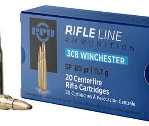 Box of .308 Winchester rifle cartridges