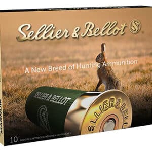 Sellier & Bellot hunting ammunition packaging with rabbit image.