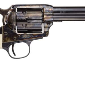 Colt revolver with ivory handle, side view.