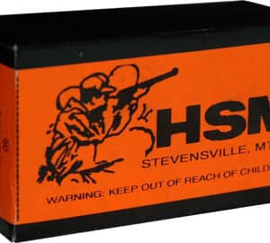 HSM ammo box with safety warning.