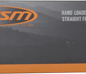 HSM ammunition box with accuracy guarantee slogan.