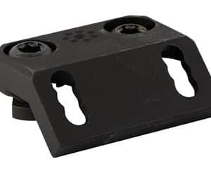 Black mount adapter with two screw holes