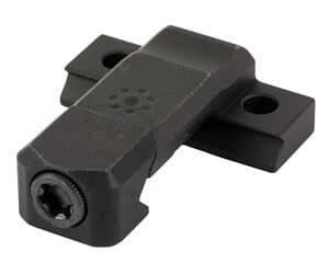 Close-up of black door lock mechanism.