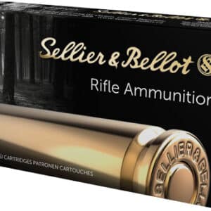 Sellier & Bellot rifle ammunition box.