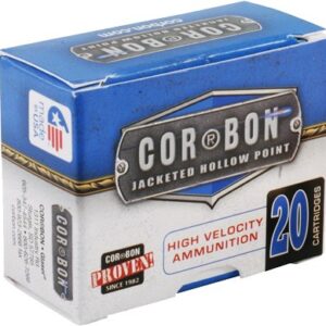 Corbon ammunition box, 20 high velocity cartridges
