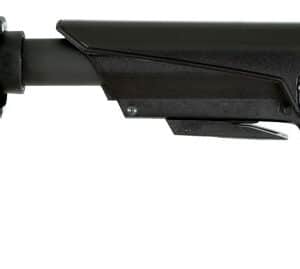 Black rifle buttstock and pistol grip