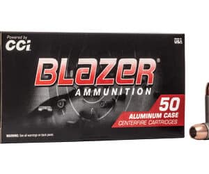 Blazer Ammunition 50 aluminum case cartridges