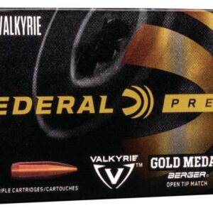 Federal Premium .224 Valkyrie rifle cartridge box