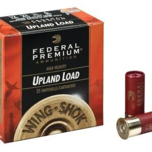Federal Premium Upland Load ammunition box and cartridges
