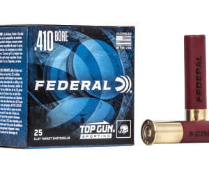 Federal .410 bore clay target shotshells box and shells